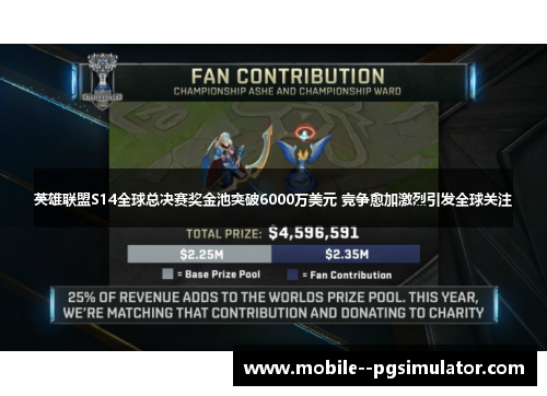 英雄联盟S14全球总决赛奖金池突破6000万美元 竞争愈加激烈引发全球关注 英雄联盟S14全球总决赛奖金池突破6000万美元 竞争愈加激烈引发全球关注