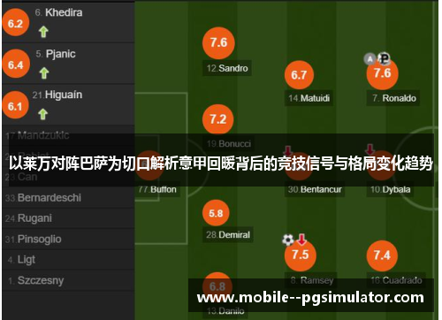 以莱万对阵巴萨为切口解析意甲回暖背后的竞技信号与格局变化趋势